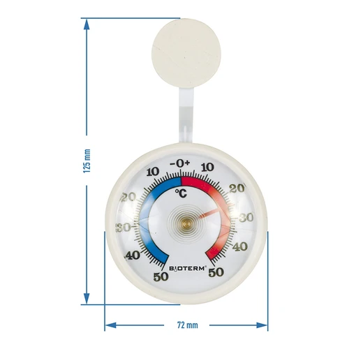 Universell termometer, självhäftande (-50°C till +50°C) Ø 7,2cm - 2