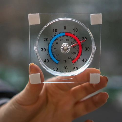 Universell transparent självhäftande termometer (-50°C till +50°C) - 4