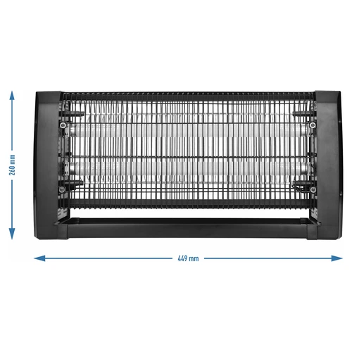 UVA insektslampa 20 W, svart - 4