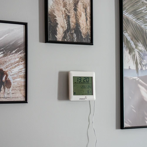 Väderstation – elektronisk, bakgrundsbelyst, sond, vit - 10