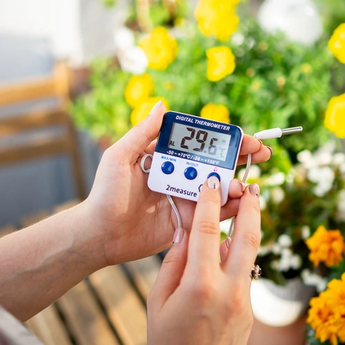 Väderstation – elektronisk, sond, vit - 8