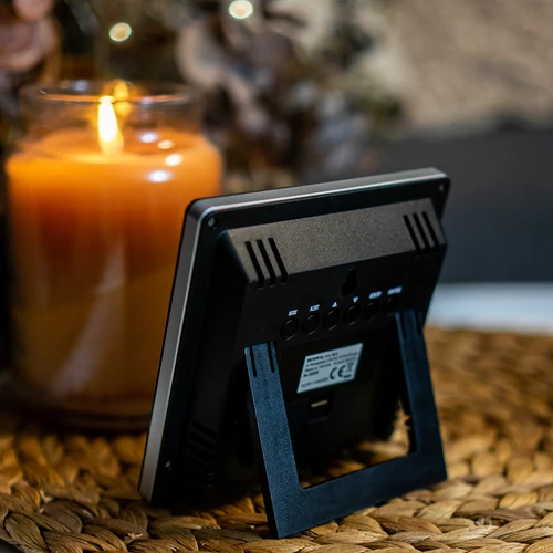 Väderstation RCC, DCF – elektronisk, trådlös, belyst sensor, svart - 12