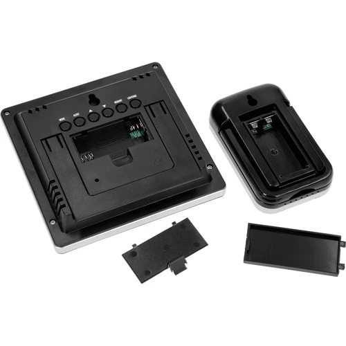 Väderstation RCC, DCF – elektronisk, trådlös, belyst sensor, svart - 5