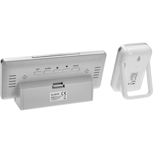 Väderstation RCC, DCF – elektronisk, trådlös, belyst sensor, vit - 4