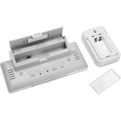 Väderstation RCC, DCF – elektronisk, trådlös, belyst sensor, vit - 5