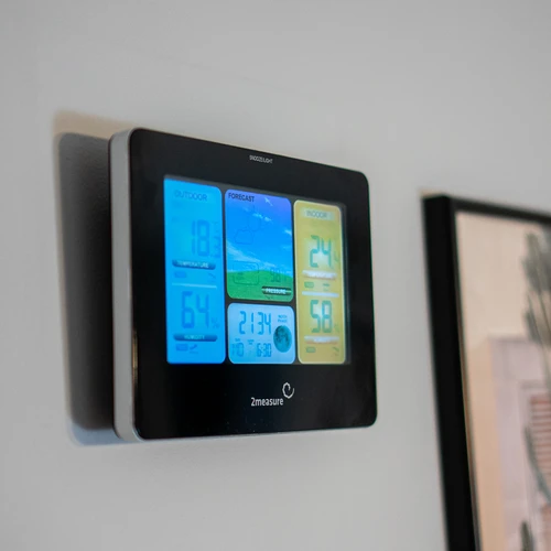 Väderstation RCC – elektronisk, bakgrundsbelyst, trådlös, sensor, svart - 13