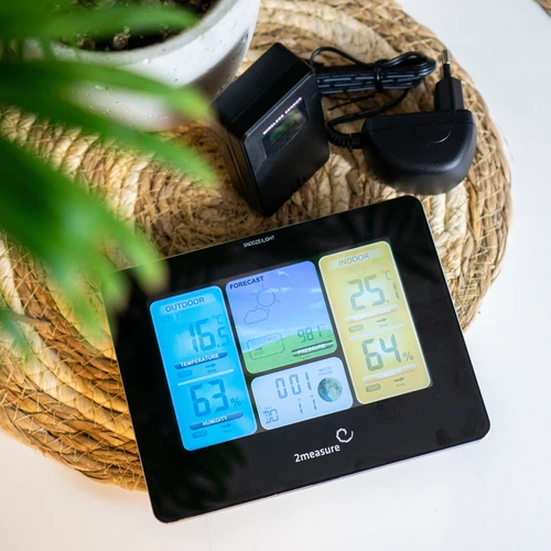 Väderstation RCC – elektronisk, bakgrundsbelyst, trådlös, sensor, svart - 14