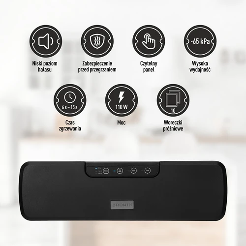 Vakuumförseglare - multifunktionell, svart - 7