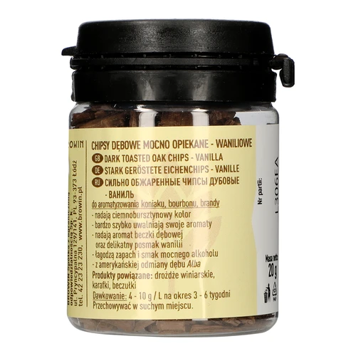 Vaniljekflingor, starkt rostade, 20g