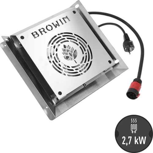 Värmeelementmodul med fläkt, 2,7 kW – för trädgårdsrökskåp