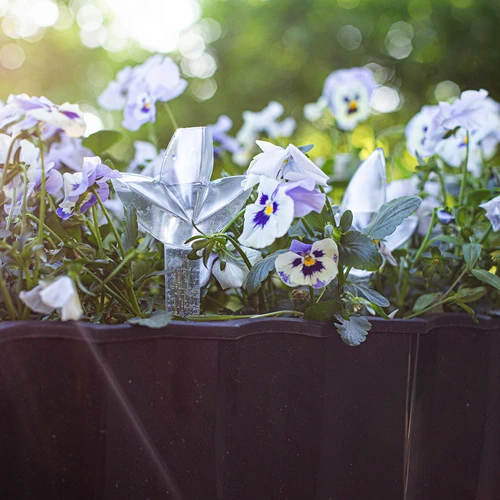 Växtbevattnare – genomskinligt blad med keramisk fot, 120 ml - 11