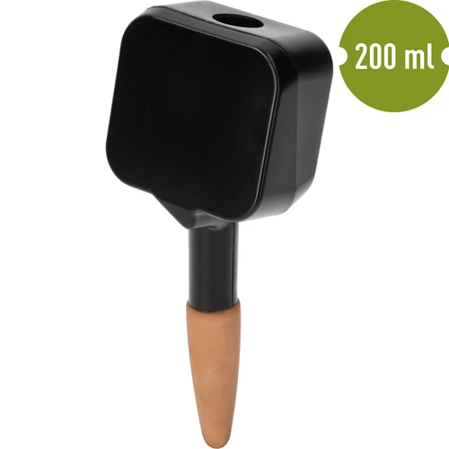 Växtbevattnare – svart tavla med keramisk fot, 200 ml - 2