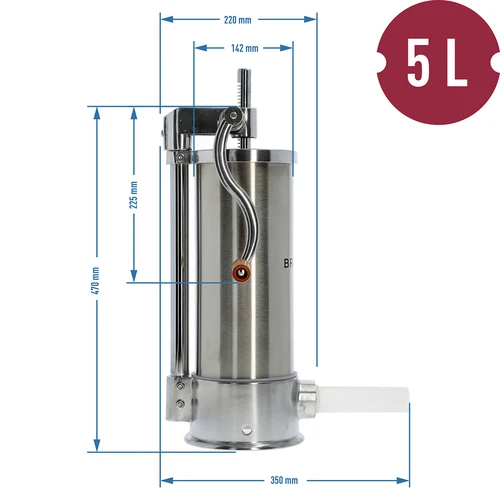 Vertikal korvstoppare 5kg - 10