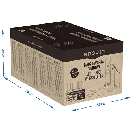 Vertikal premium korvstoppare 3 L - 13