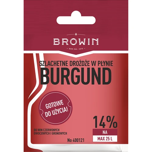Vinjäst Burgund utan förökning, 20 ml