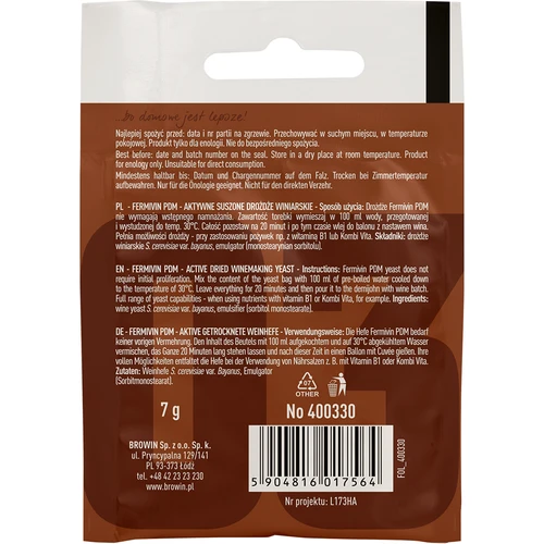 Vinjäst Fermivin PDM, 7 g - 2