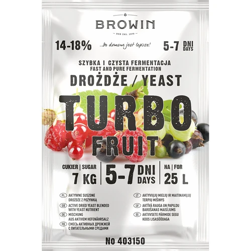 Vinjäst Turbo Fruit 5-7 dagar - 2