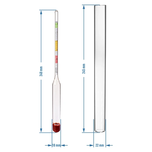 Vinmätare (sockerhaltmätare) - mätning av sockerhalt - 5