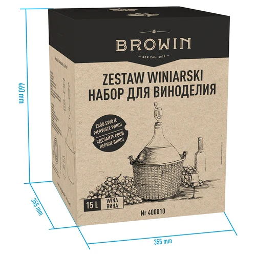 Vinset 15 L med glasballong - 12