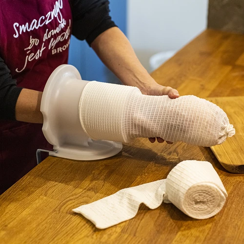 Vitt charkuterinät med måtten 12,5 cm x 5 m, med värmebeständighet upp till 220°C - 4