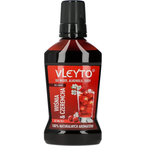 VLEYTO Körsbär & Hägg – smakessens med naturliga aromer, 250 ml