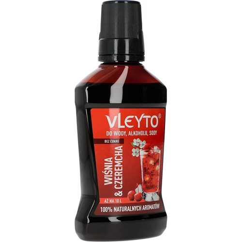 VLEYTO Körsbär & Hägg – smakessens med naturliga aromer, 250 ml - 3