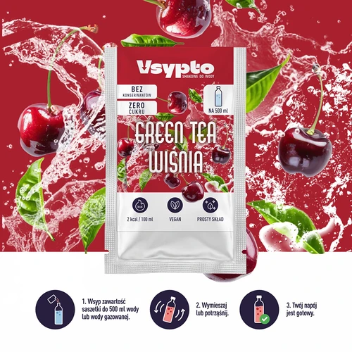 VSYPTO i smaken Green Tea Körsbär, 3 g - 5