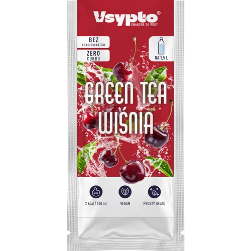 Vsypto i smaken Green Tea Wiśnia, 9 g - 2