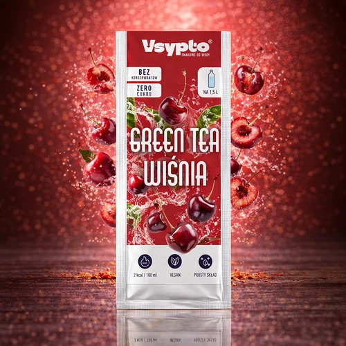 Vsypto i smaken Green Tea Wiśnia, 9 g
