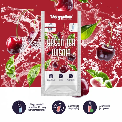 Vsypto i smaken Green Tea Wiśnia, 9 g - 5