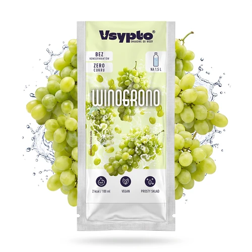 Vsypto med druvsmak, 9 g