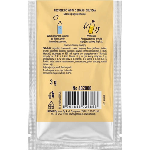 Vsypto med päronsmak, 3 g - 3