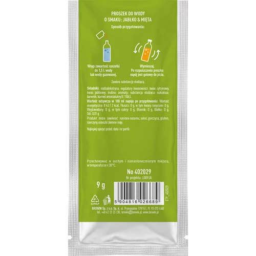 Vsypto med smak av Äpple & Mynta, 9 g - 3
