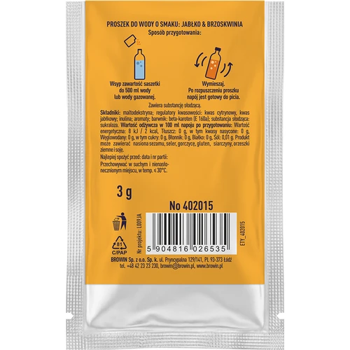 VSYPTO med smak av äpple & persika, 3 g - 3