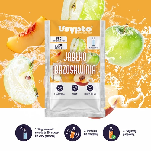 VSYPTO med smak av äpple & persika, 3 g - 5
