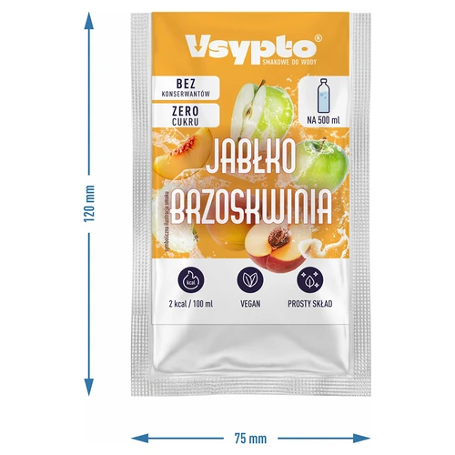 VSYPTO med smak av äpple & persika, 3 g - 4