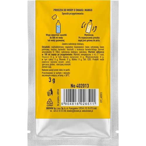 VSYPTO med smak av mango, 3 g - 3