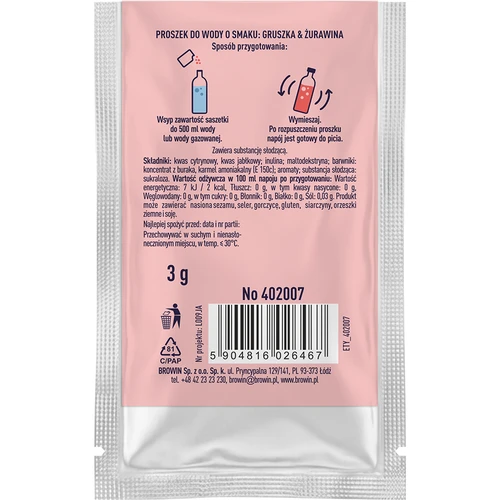 VSYPTO med smak av Päron & Tranbär, 3 g - 3