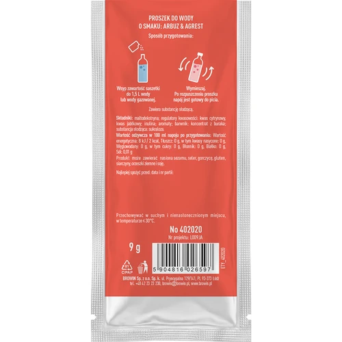 VSYPTO med smak av vattenmelon och krusbär, 9 g - 3