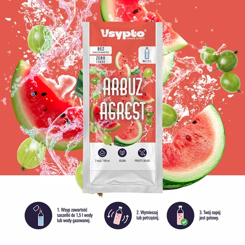 VSYPTO med smak av vattenmelon och krusbär, 9 g - 5