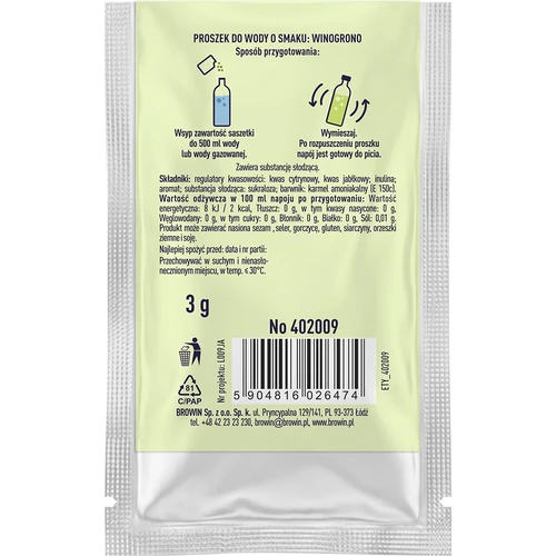 VSYPTO med smak av vindruva, 3 g - 3