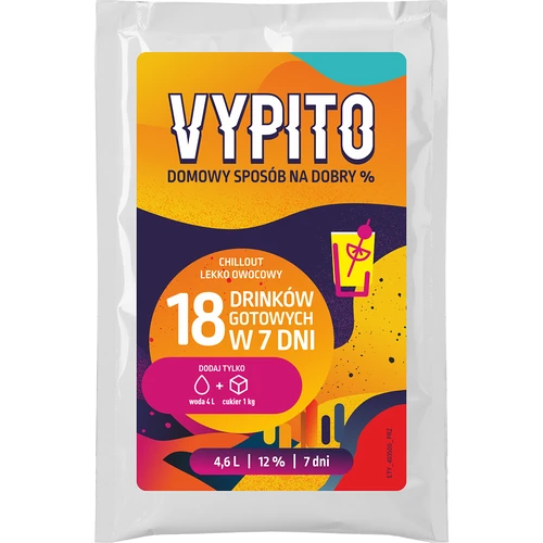 VYPITO 12%, påse för 18 drinkar - Chillout lätt fruktig, 126 g
