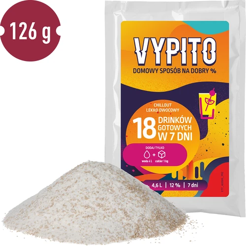 VYPITO 12%, påse för 18 drinkar - Chillout lätt fruktig, 126 g - 3