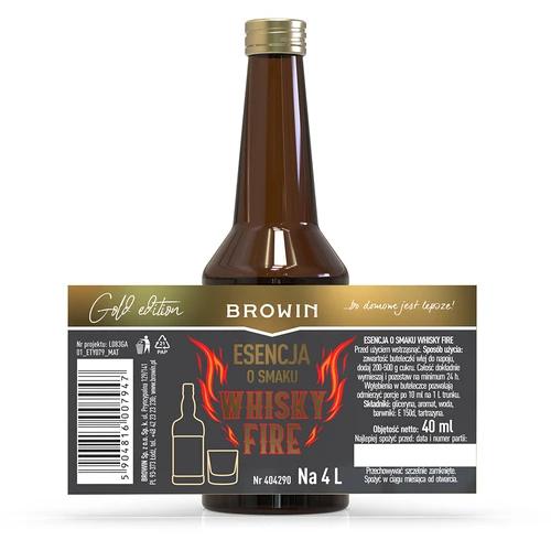Whisky Fire-essens för 4 L, 40 ml - 4