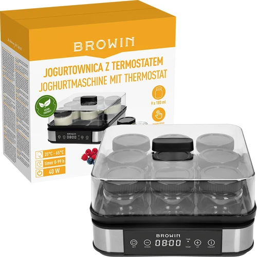 Yoghurtmaskin med termostat, 9 burkar, 1,6 L - 9