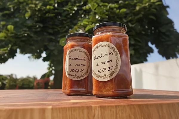 Persikosylt med Jamaica Rum-essens