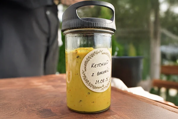 Söt-stark bananketchup – perfekt till burgare och mycket mer