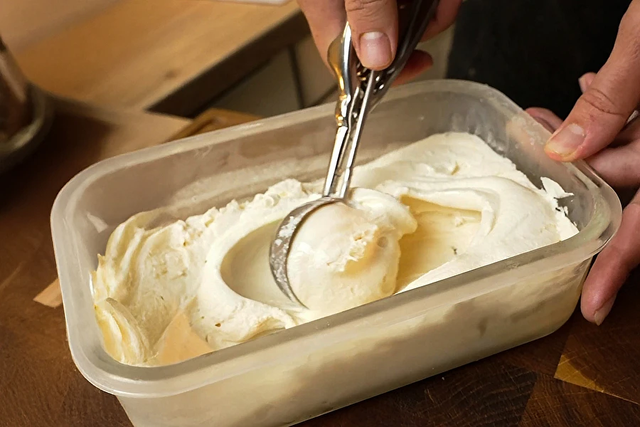 Gräddglass med en hint av konjak