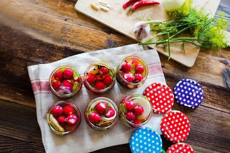 Browin Przepiśnik - Mjölksyrade rädisor