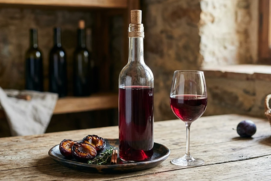 Browin Przepiśnik - Plommonvin med tillsats av ugnsbakade plommon